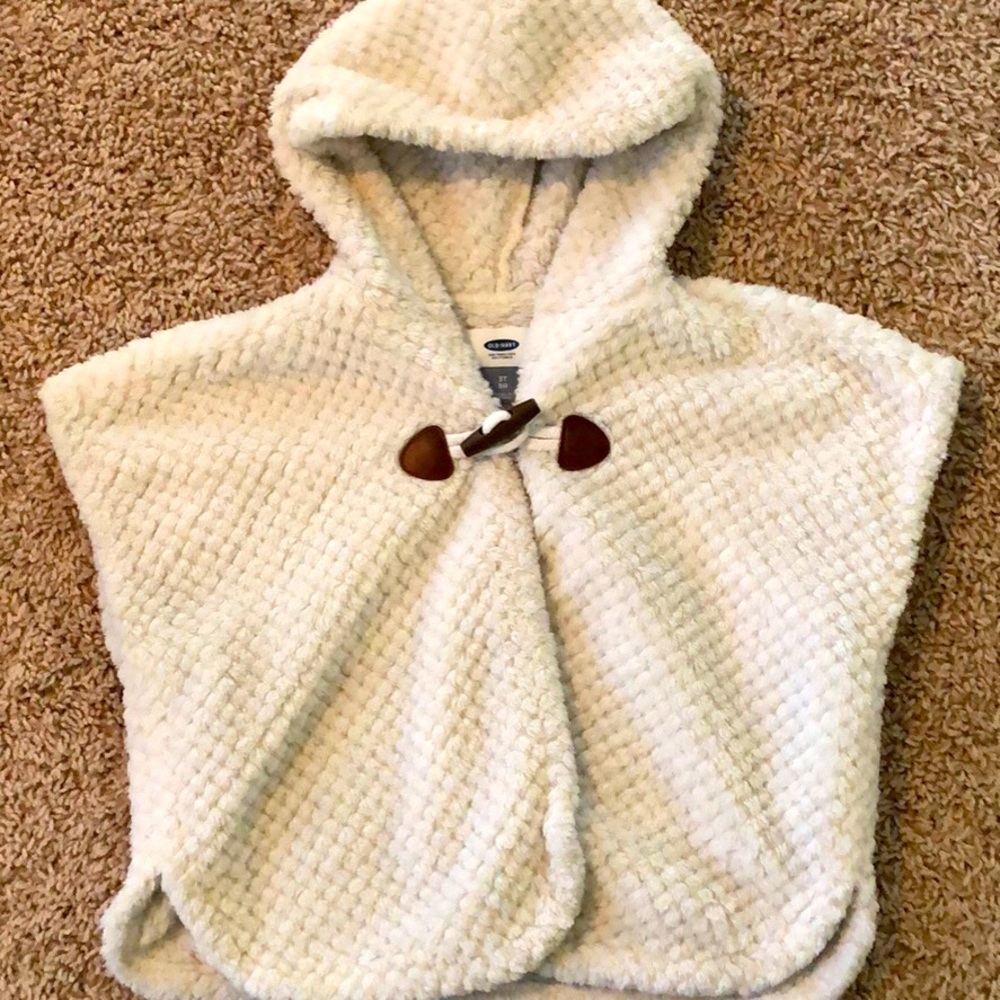 Girls 3T Faux Fur Poncho